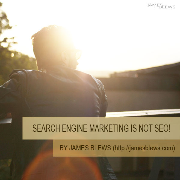 Search engine optimization marketing is not SEO