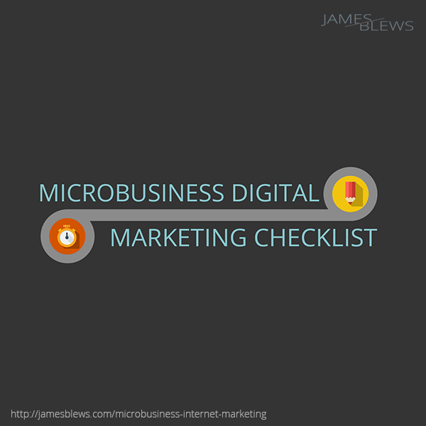 Microbusiness internet marketing checklist [INFOGRAPHIC]