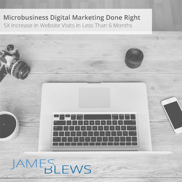 Microbusiness Digital Marketing Done Right: 5X Increase In Website Visits In Less Than 6 Months